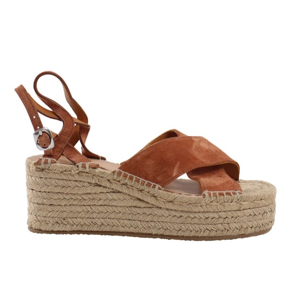 rag & bone Shoes - Rag & Bone Herra Women's Tan Espadrille‎ Wedge Sandals 9.5